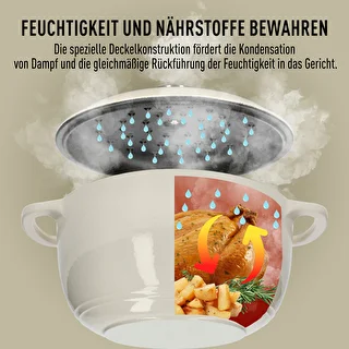 Gusseisentopf, emailliert – Ecru, 4 l – photo 6