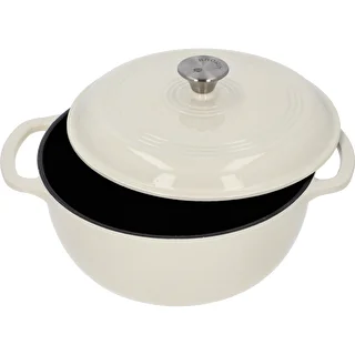 Emaillierter Gusseisentopf – Ecru, 5,8 l – photo 2