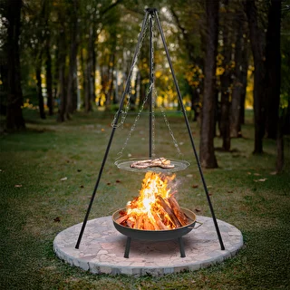 Lagerfeuer-Dreibein mit Grillrost, 150 cm – photo 7