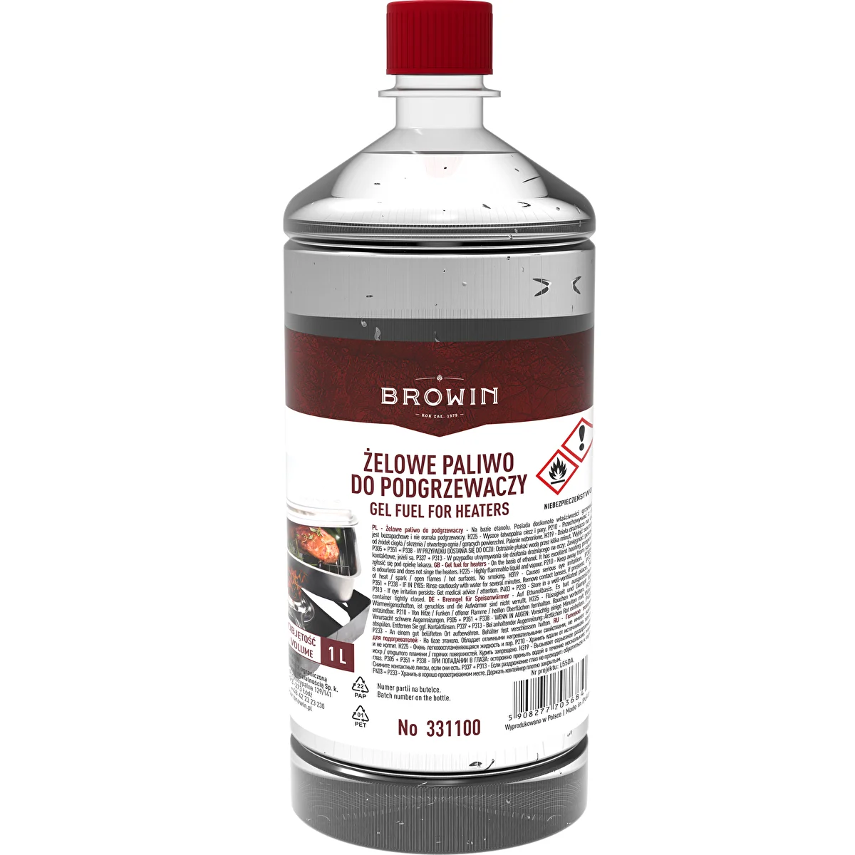 Gelbrennstoff für Räucherofen-Brenner 1 L