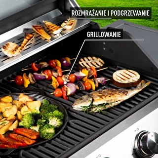 Gasgrill dragON BBQ201, 18,8 kW, silber – photo 6