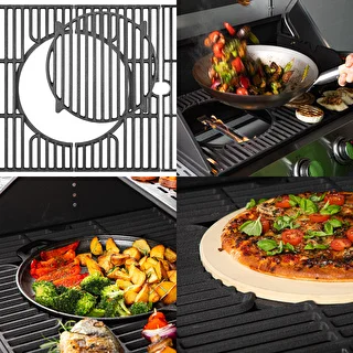 Gasgrill dragON BBQ201, 18,8 kW, silber – photo 10