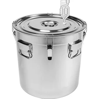 Edelstahlbehälter 60 L mit Deckel