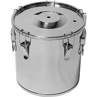 Fermentations- und Destillationsbehälter – Edelstahl 18 l, 5 Spannverschlüsse – photo 5