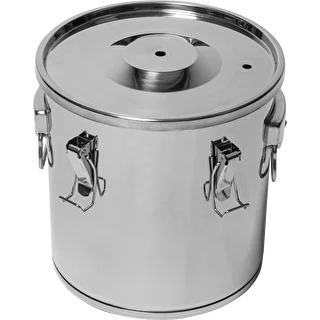 Fermentations- und Destillationsbehälter – Edelstahl 18 l, 5 Spannverschlüsse – photo 6
