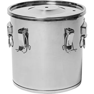 Fermentations- und Destillationsbehälter – Edelstahl 18 l, 5 Spannverschlüsse – photo 8