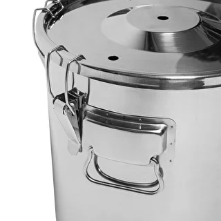 Fermentations- und Destillationsbehälter – Edelstahl 18 l, 5 Spannverschlüsse – photo 12