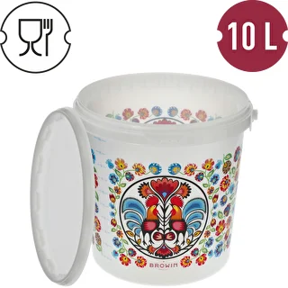 Lebensmitteleimer GWIOZDA - mit Deckel, 10 L – photo 4