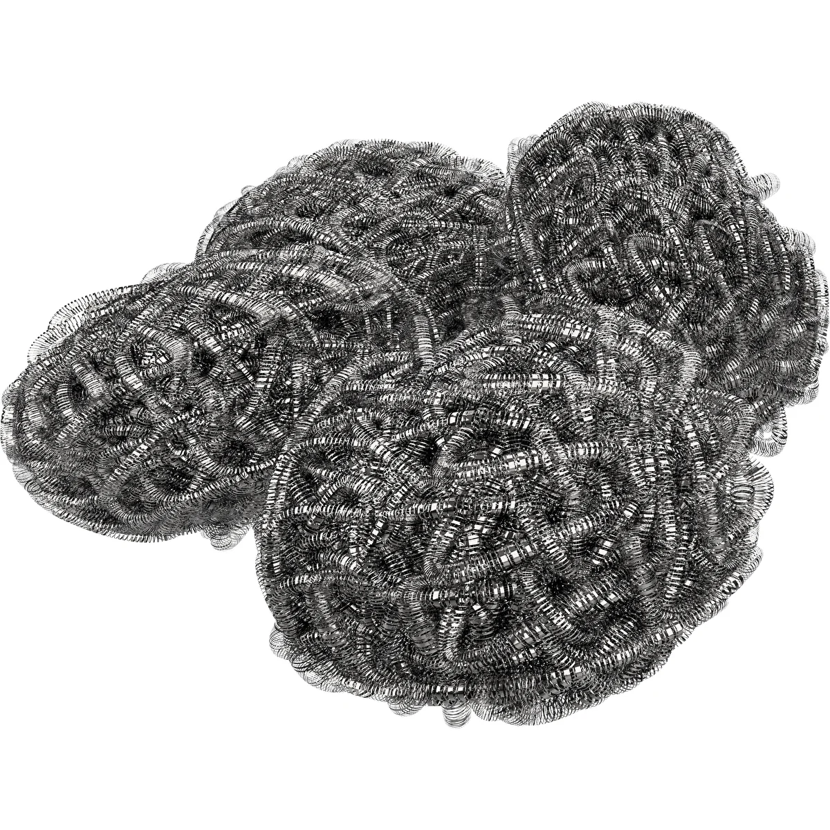 Edelstahl-Spiralschwämme - 12 Stück