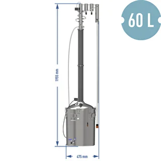 hawkSTILL 1.0 CONVEX 60 L – elektrisches PERUN-Destillationsgerät – photo 16
