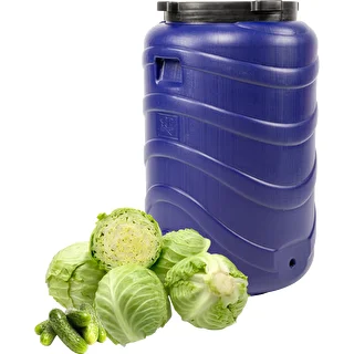 Gärfass für Sauerkraut und Gurken 130 l, blau – photo 3