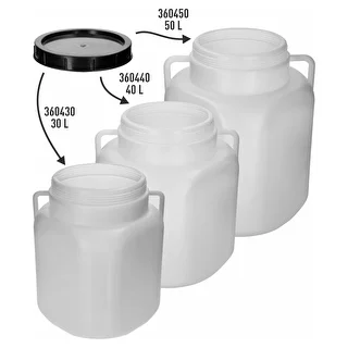 Schraubdeckel für quadratische Fässer 30, 40 und 50 L, Ø 22 cm – photo 3