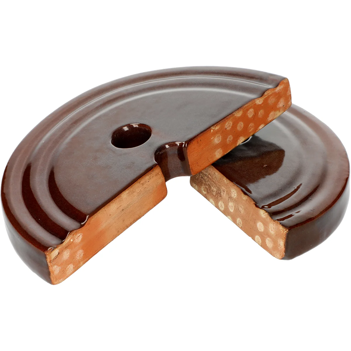 Beschwerungsstein für Fässer, aus Steingut, Ø 15 cm