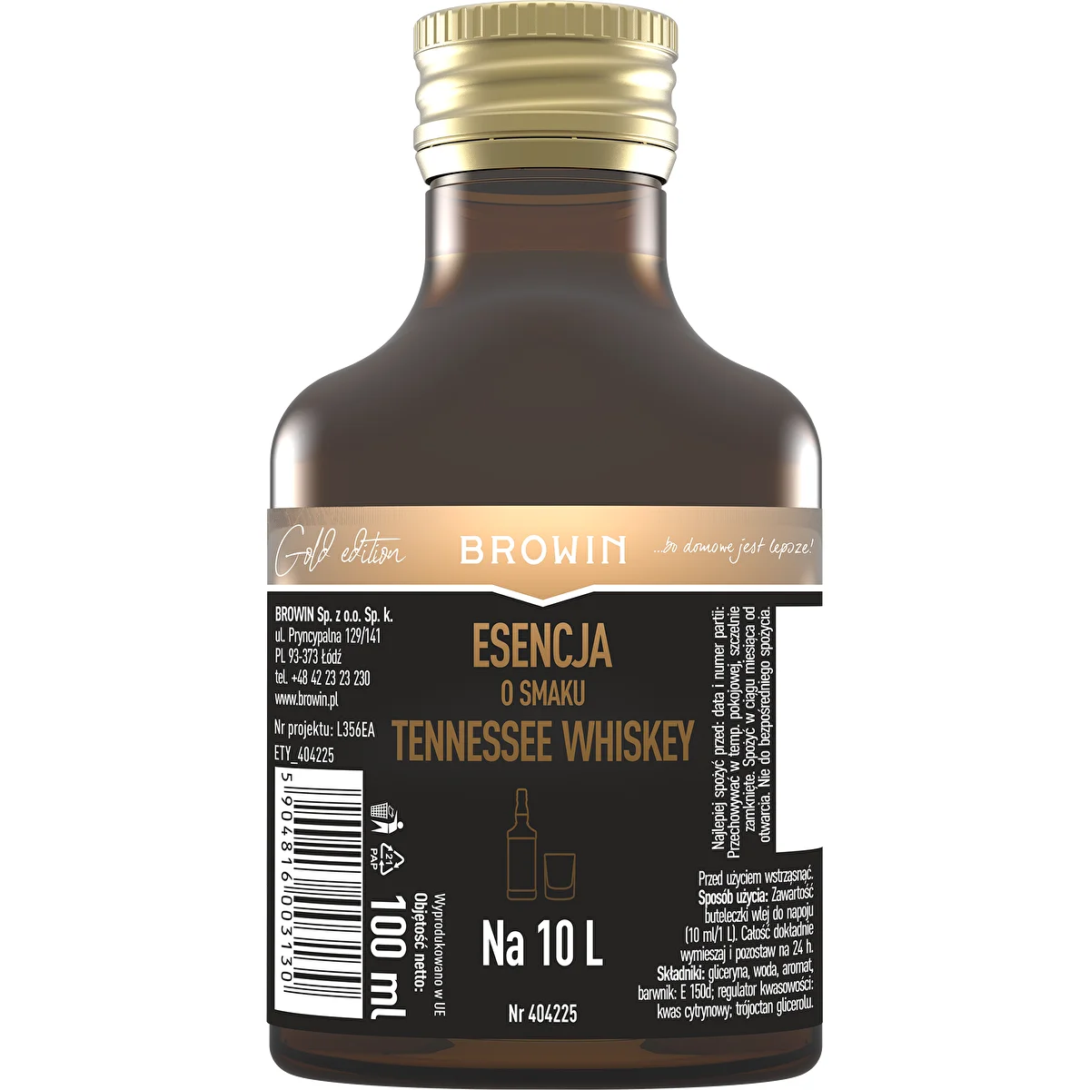 Essenz mit Tennessee-Whiskey-Geschmack für 10 Liter – 100 ml