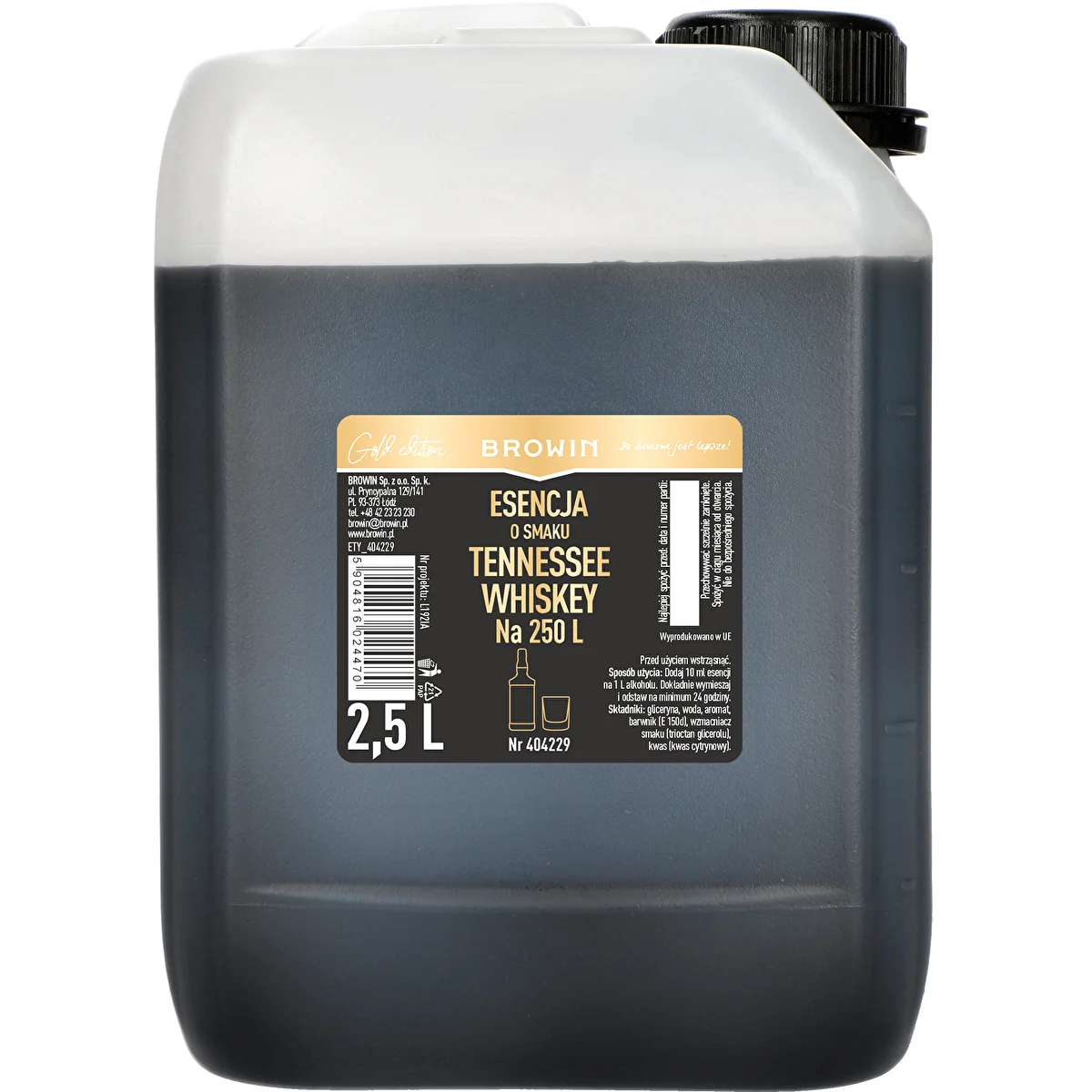 Essenz mit Tennessee-Whiskey-Geschmack 2,5 L – für bis zu 250 L fertiges Getränk