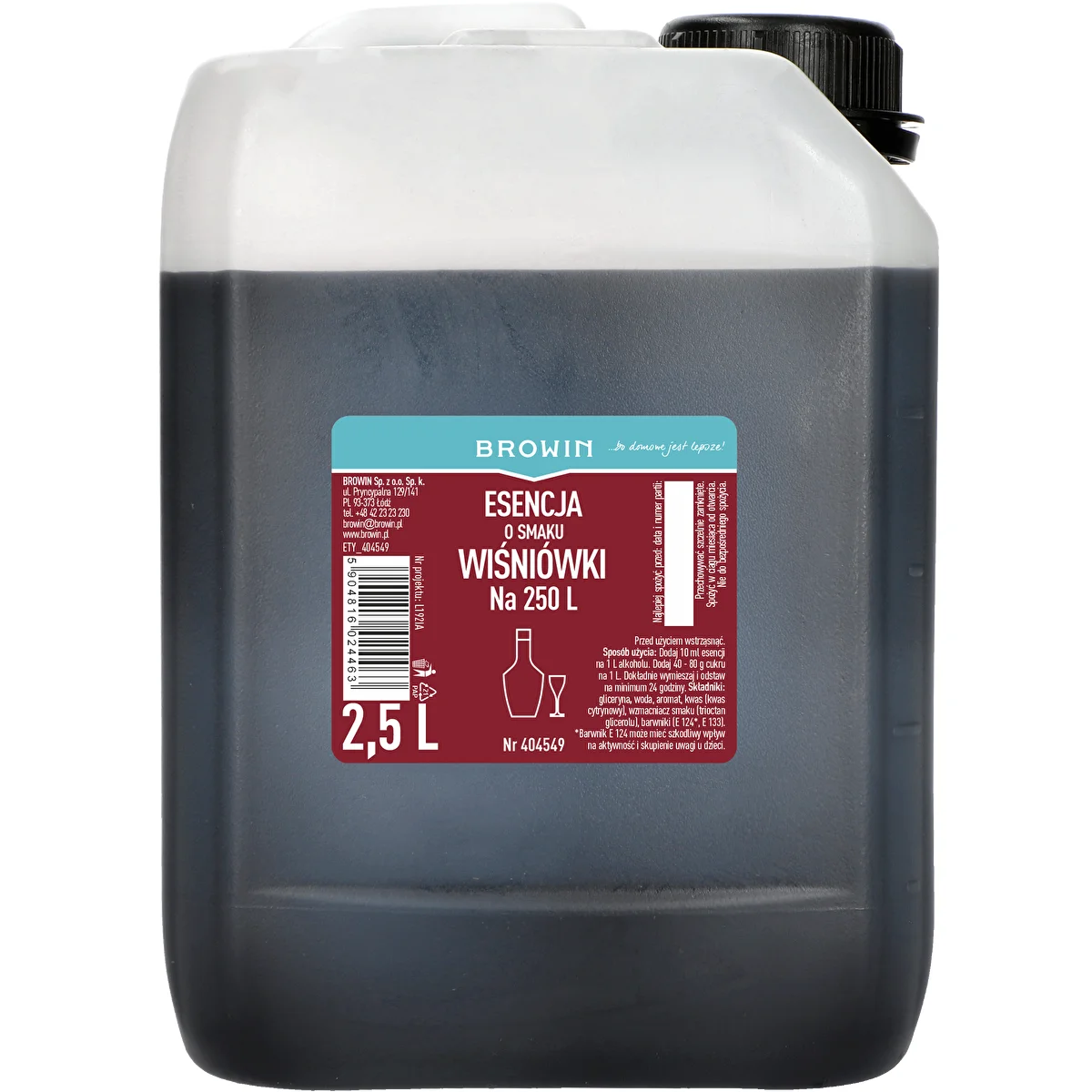 Kirschlikör-Essenz, 2,5 L für 250 L fertiges Getränk