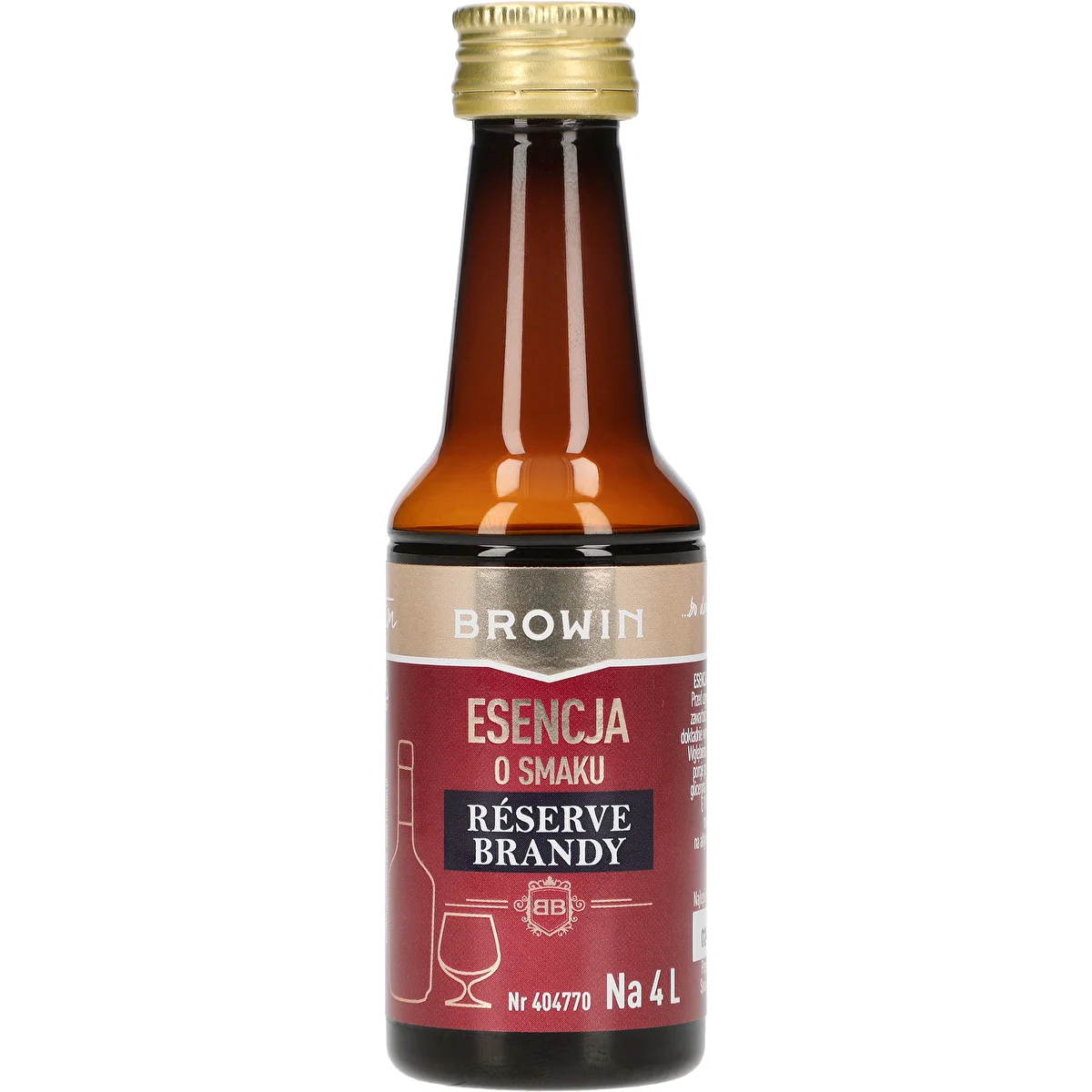 Essenz mit Reserve-Brandy-Geschmack, 40 ml, für 4 L