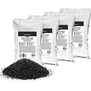 Kokos-Aktivkohle 1 kg x 4 – Set