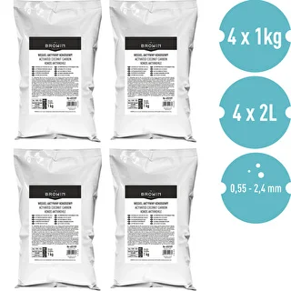 Kokos-Aktivkohle 1 kg x 4 – Set – photo 2