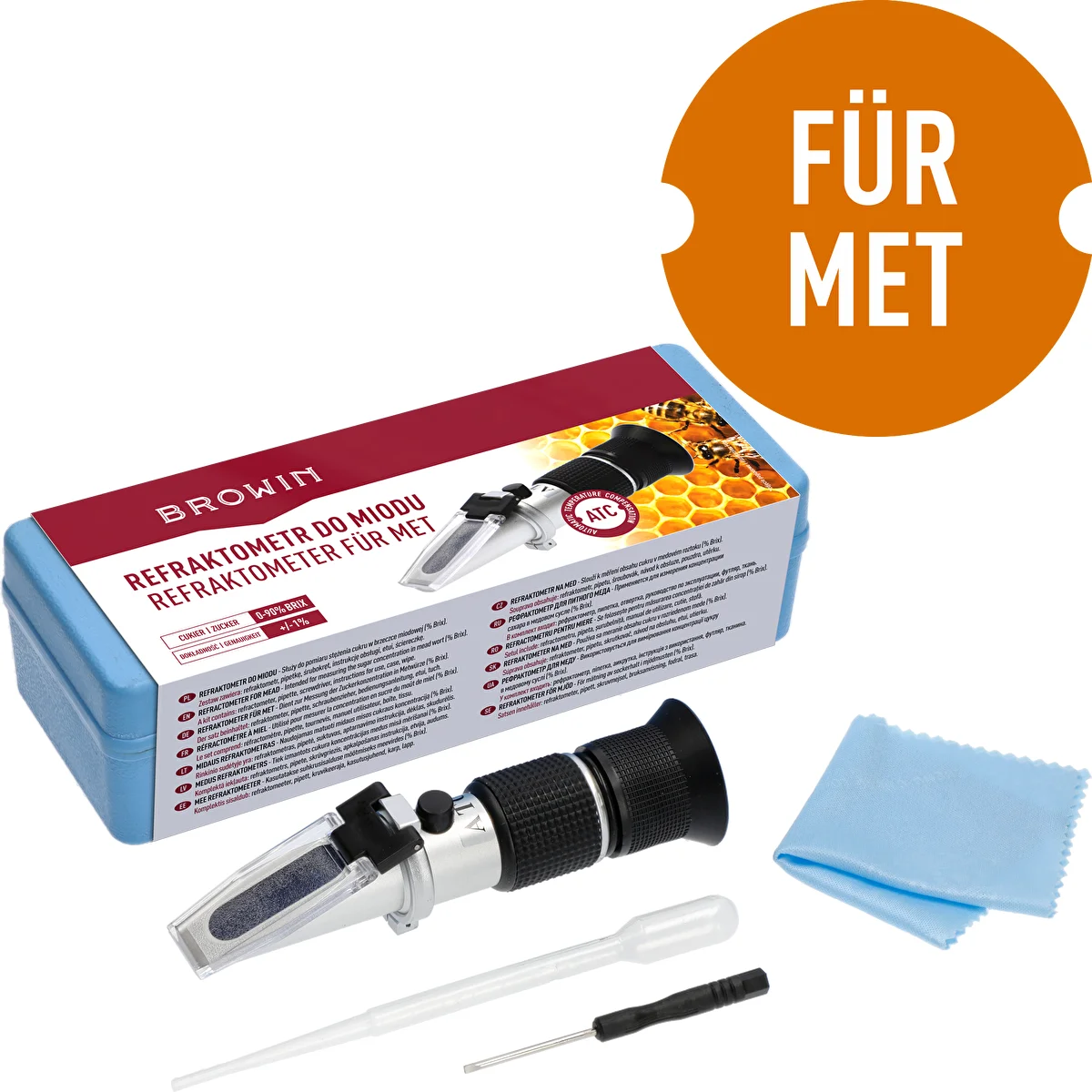 Refraktometer für Met