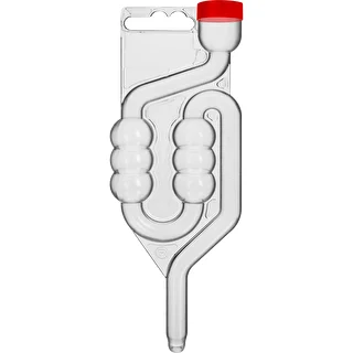 6-Kammer-Gärrohr mit Schutzkappe
