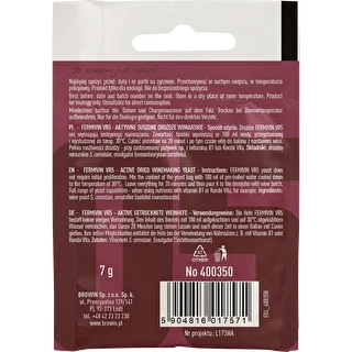 Weinhefe Fermivin VR5, 7 g – photo 2