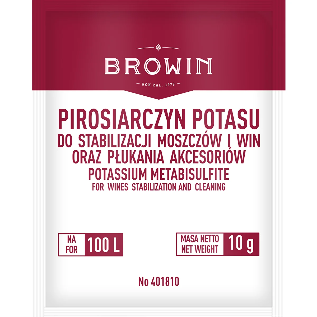 Kaliumdisulfit 10 g