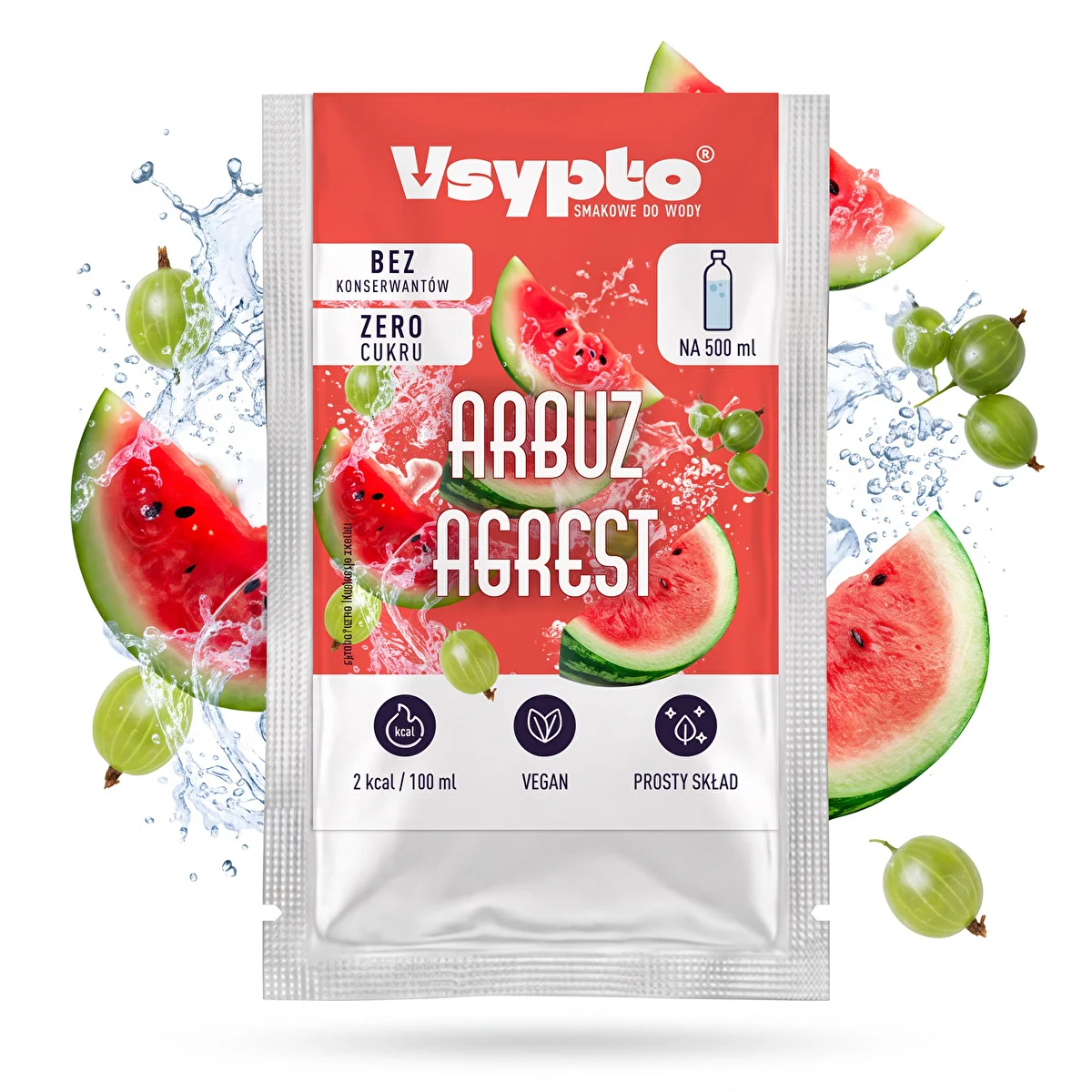 VSYPTO mit Geschmack Wassermelone & Stachelbeere, 3 g