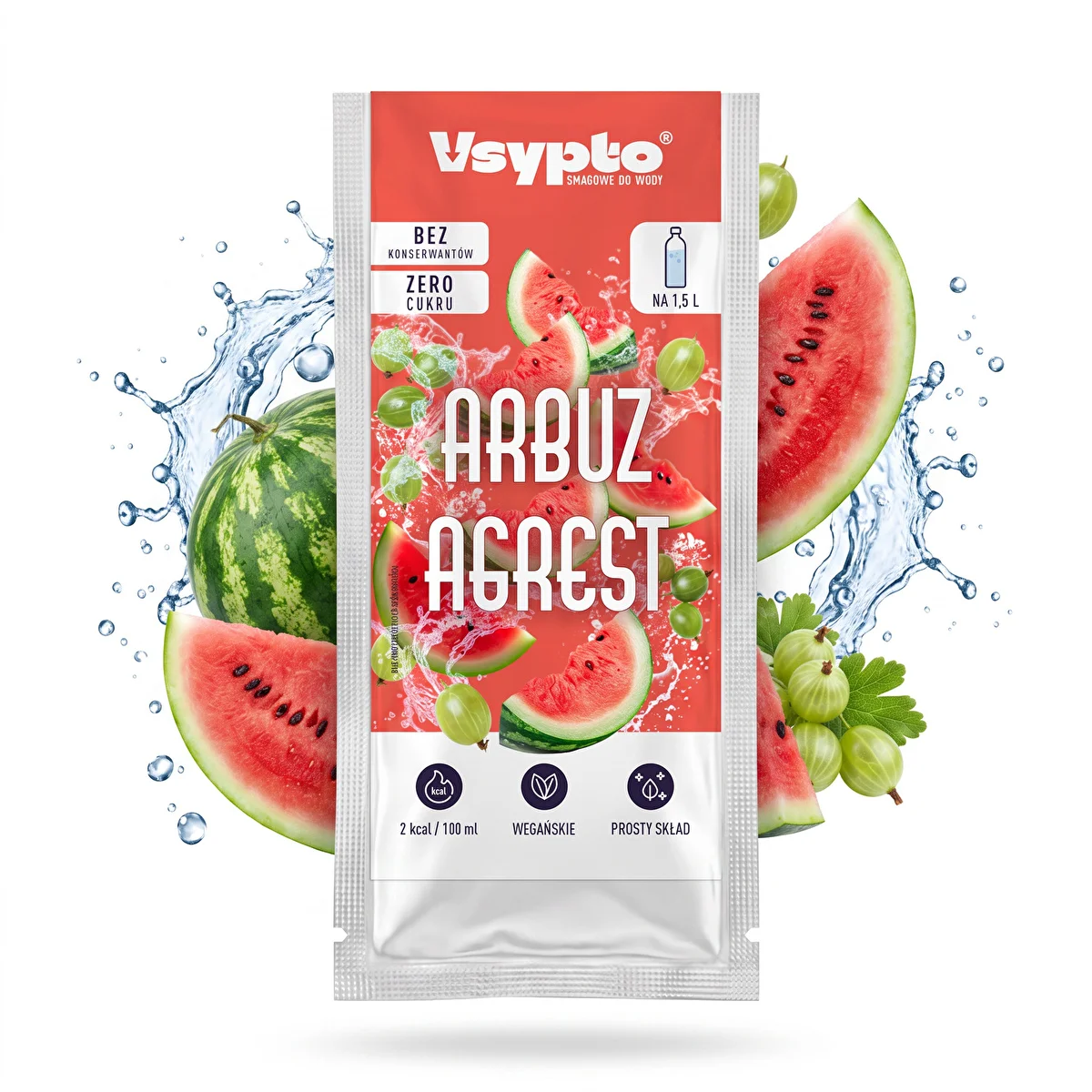 Vsypto Wassermelone–Stachelbeere, 9 g