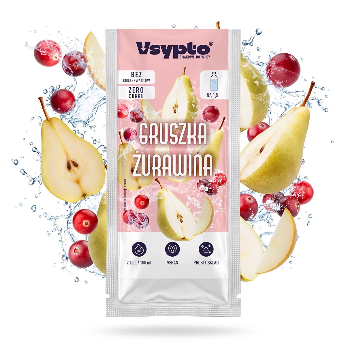 VSYPTO in der Geschmacksrichtung Birne-Cranberry, 9 g