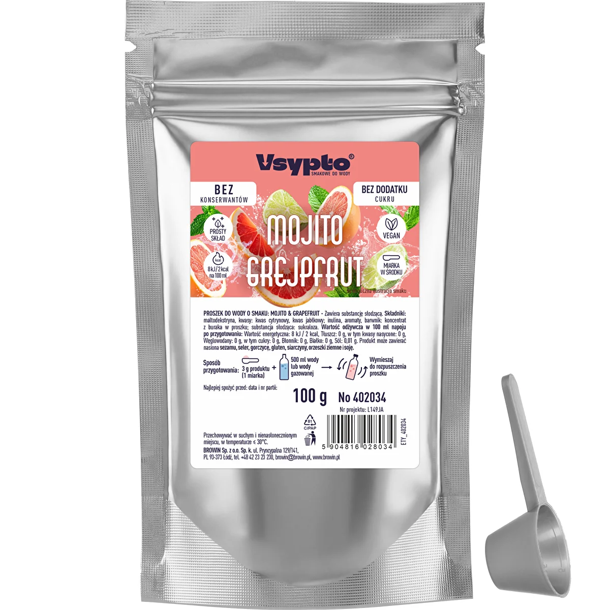 VSYPTO mit Mojito-Grapefruit-Geschmack, 100 g