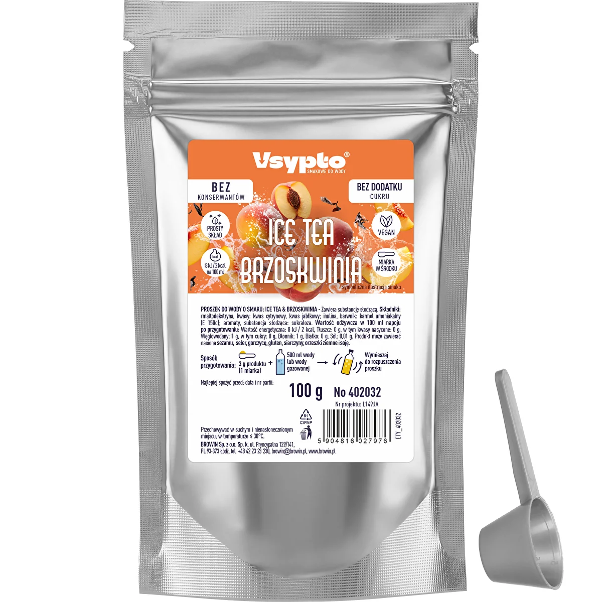 VSYPTO Ice Tea Pfirsich, 100 g