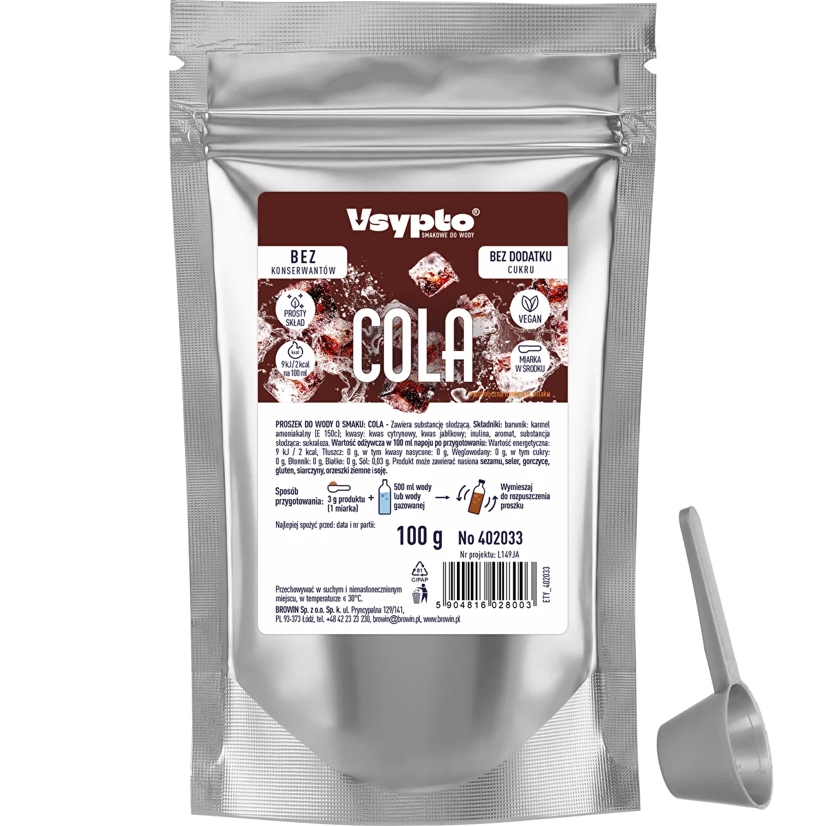 VSYPTO mit Cola-Geschmack, 100 g