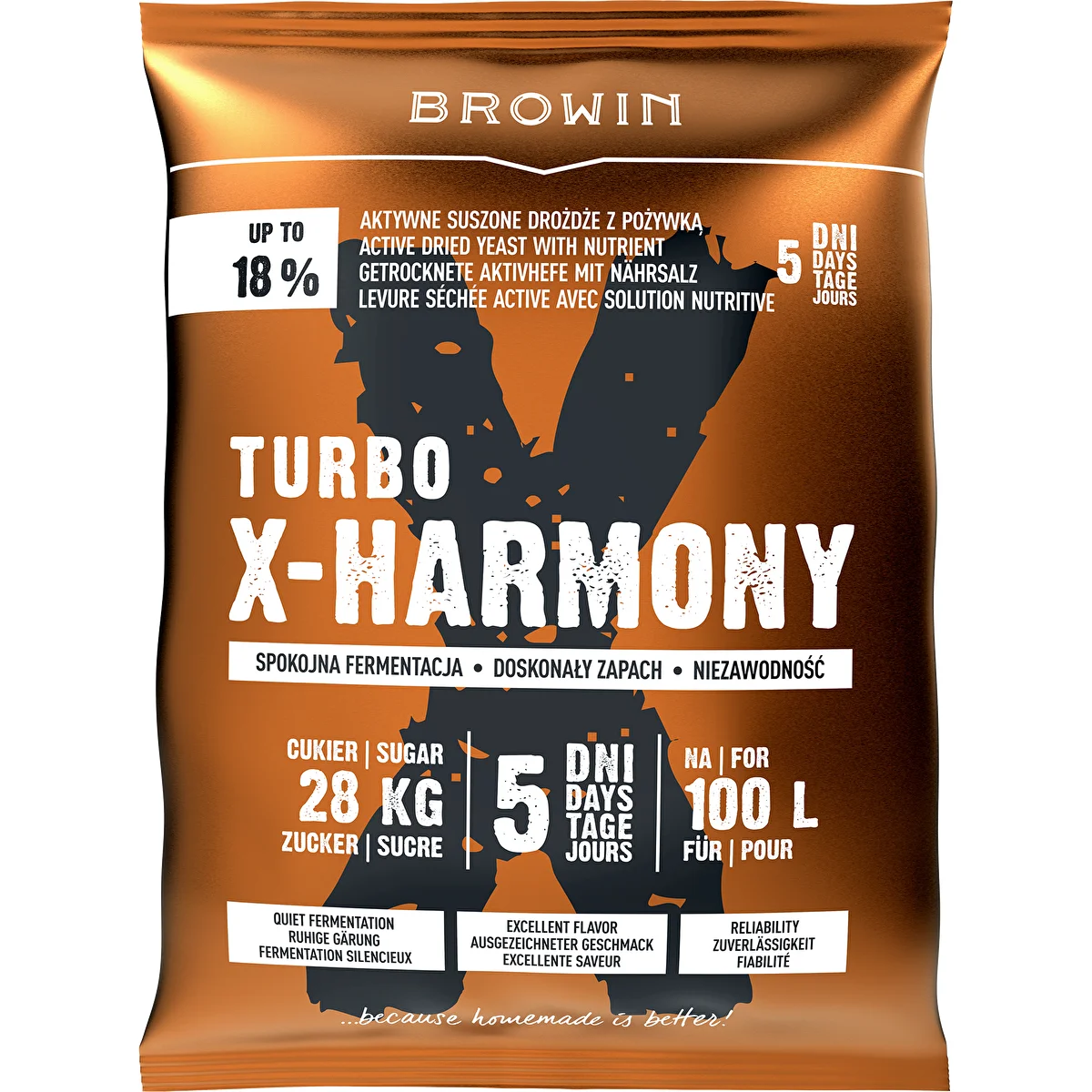 Turbohefe X-Harmony 18 %, 100 L, 360 g