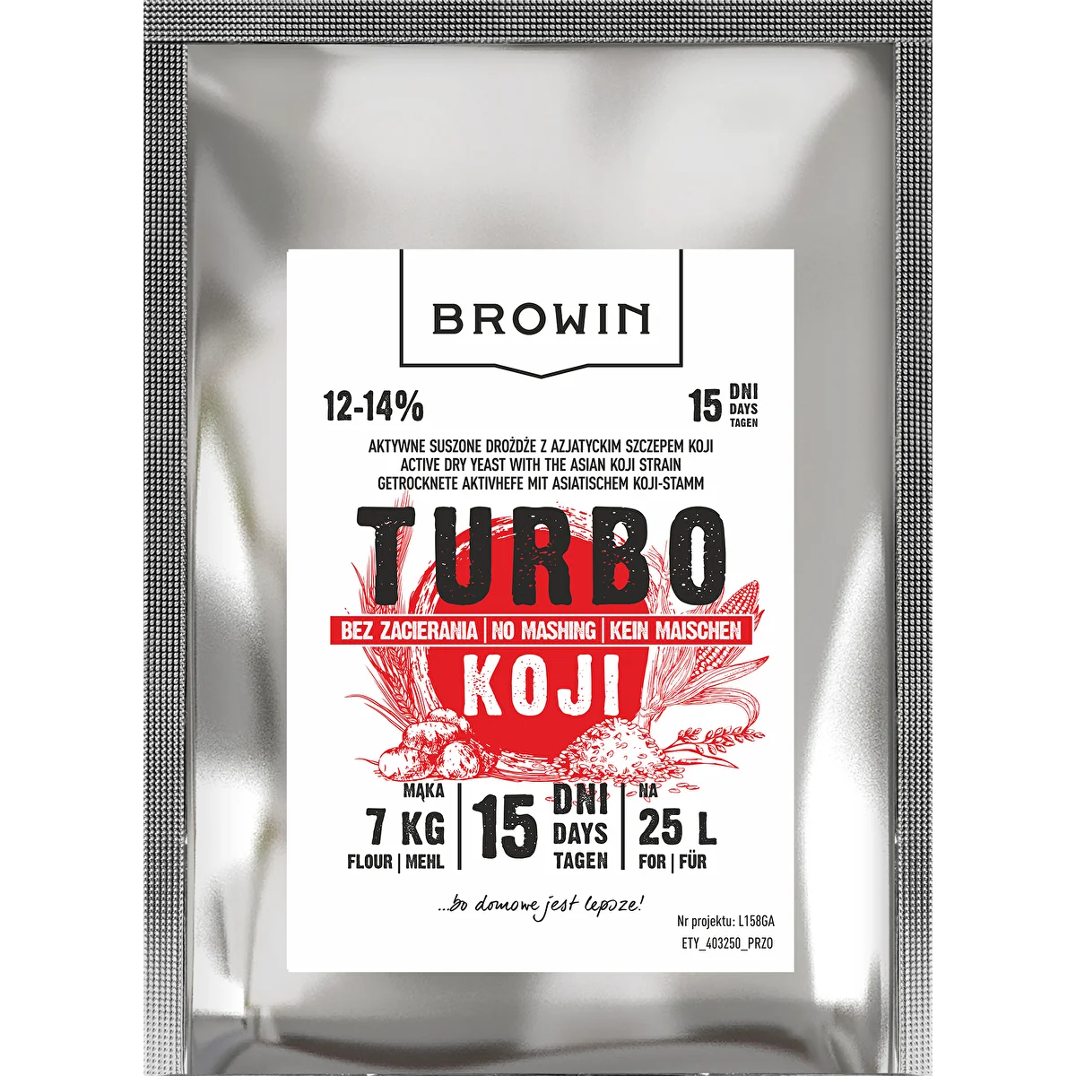 Brennereihefe Turbo-Koji, 50 g (ohne Maischen!)