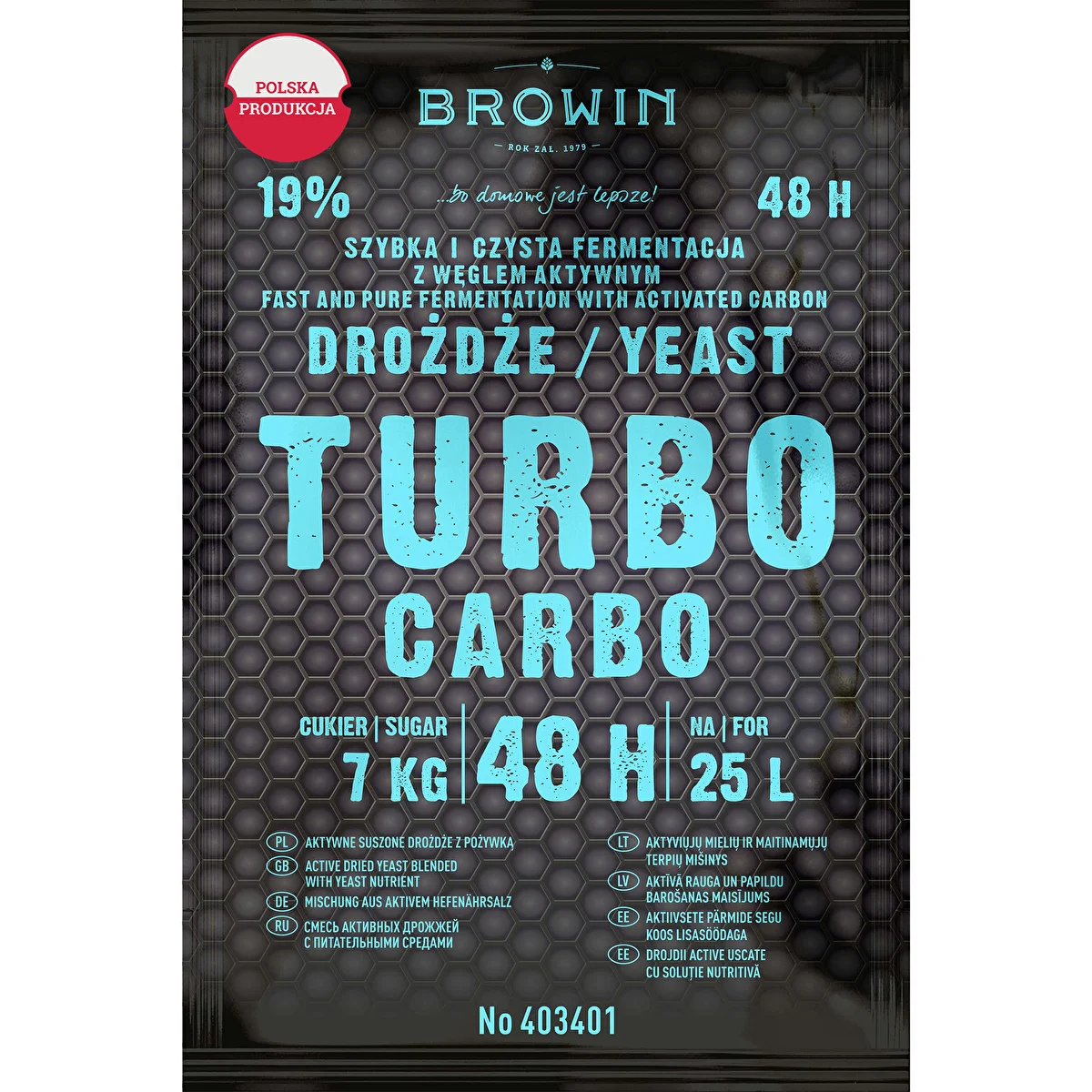 Destillierhefe Turbo Carbo