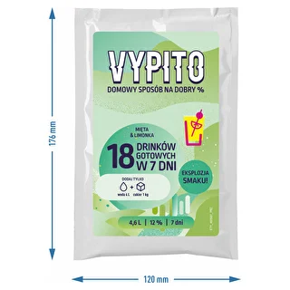 VYPITO 12 %, Sachet für 18 Drinks – Minze-Limette, 126 g – photo 4