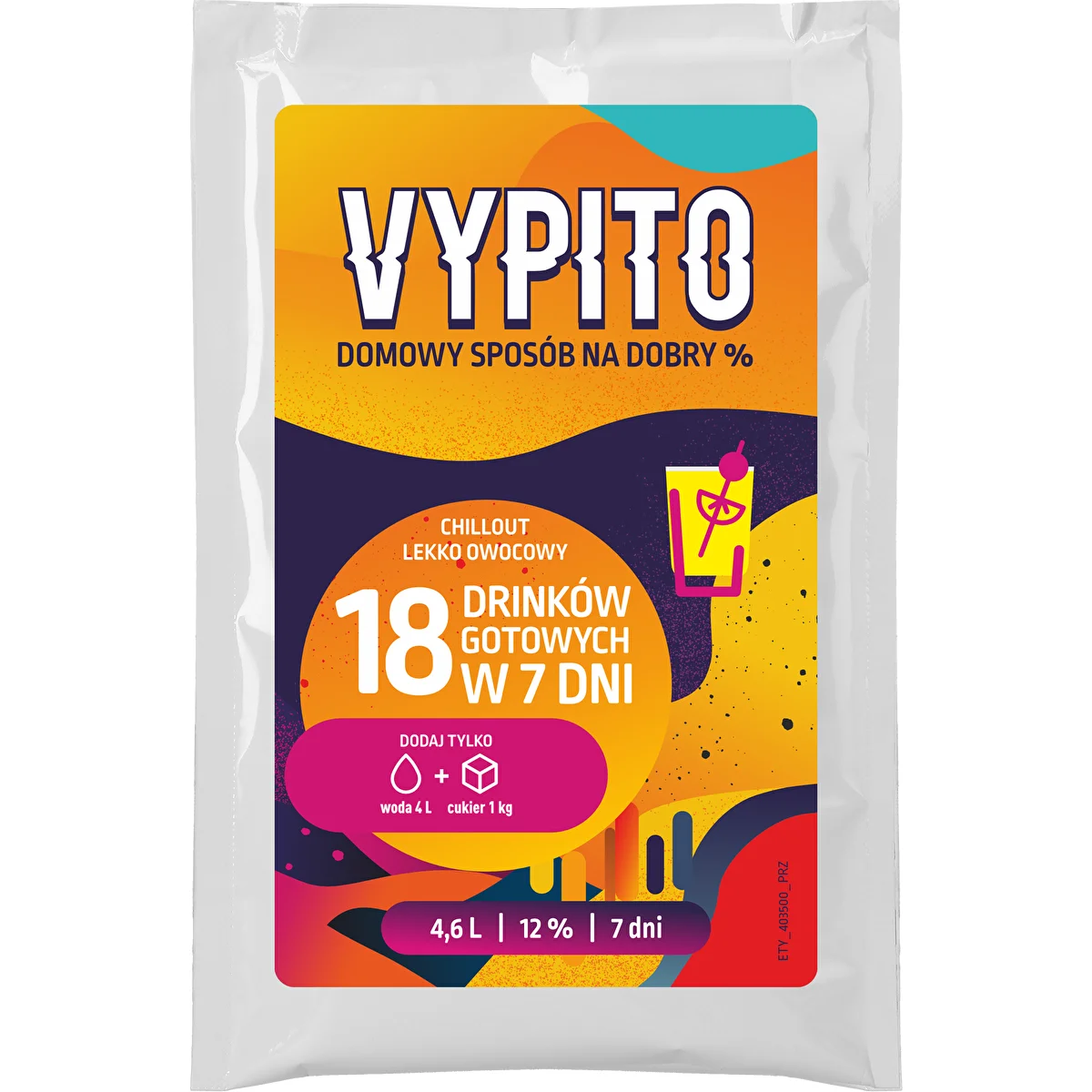VYPITO 12 %, Beutel für 18 Drinks – Chillout, leicht fruchtig, 126 g