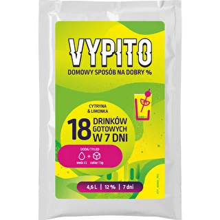 VYPITO 12%, Sachet für 18 Drinks - Zitrone & Limette, 126 g