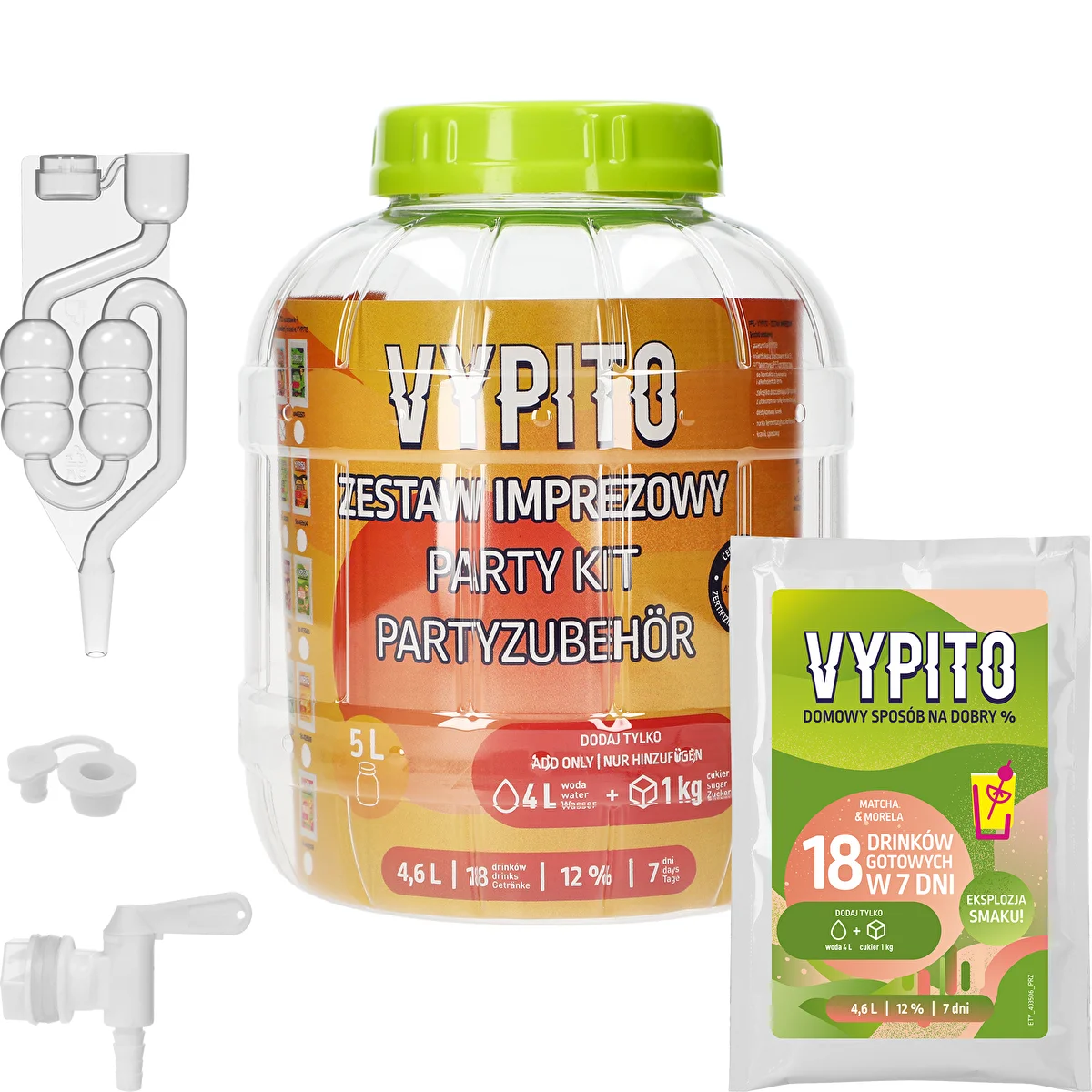 Party-Set – Vypito Matcha und Aprikose