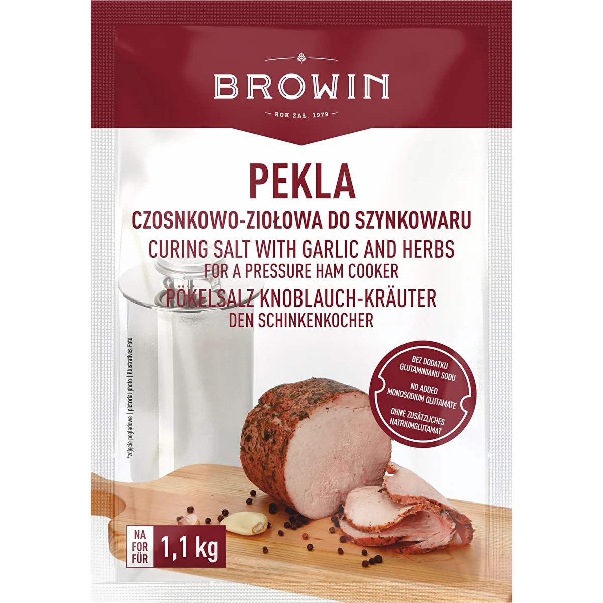 Pekla Kräuter-Knoblauch-Pökelsalz für den Schinkenkocher, 100 g