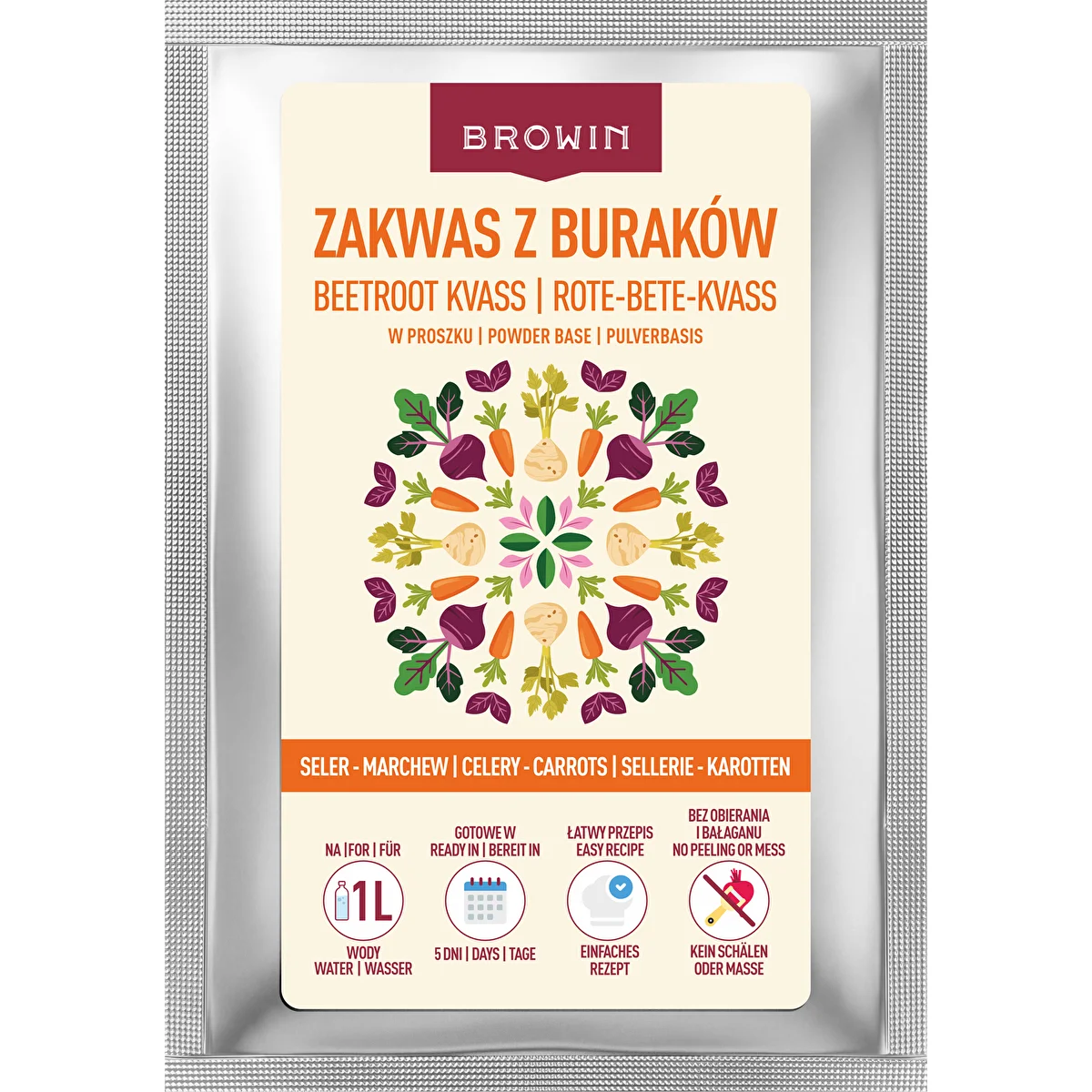 Rote-Bete-Sauerteigpulver mit Sellerie und Karotte, 36 g