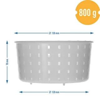 Runde Käseform Ø 13 x 7 cm für 800 g – photo 7