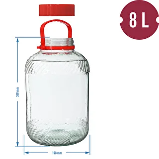 Einmachglas 8 L mit Kunststoffdeckel – photo 6