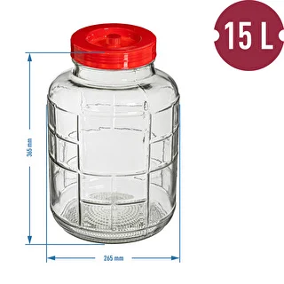 Universelles 15-L-Einmachglas