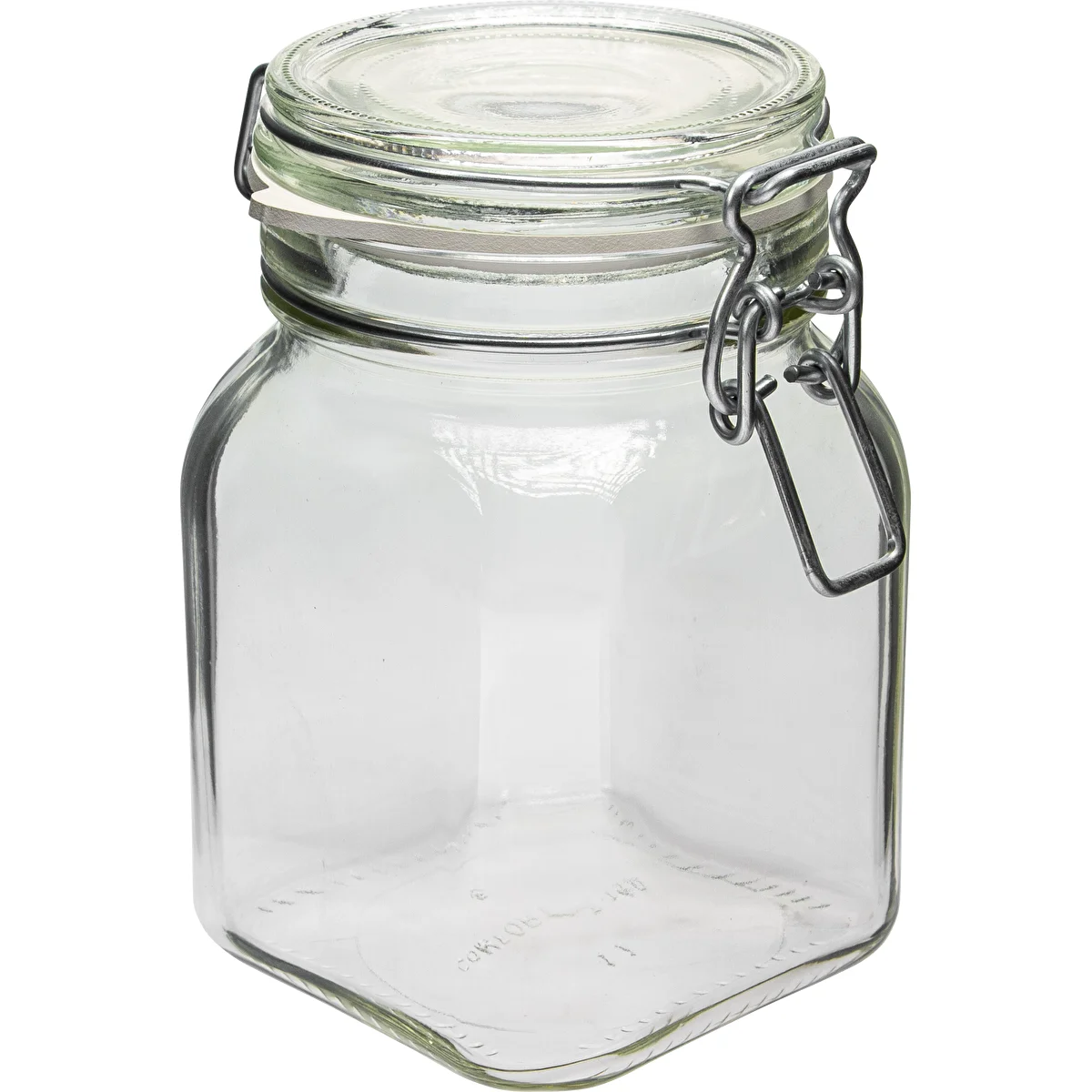 Comfort-Glas 750 ml, quadratisch, luftdicht verschließbar