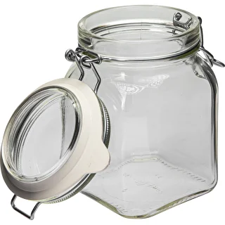 Comfort-Glas 750 ml, quadratisch, luftdicht verschließbar – photo 3