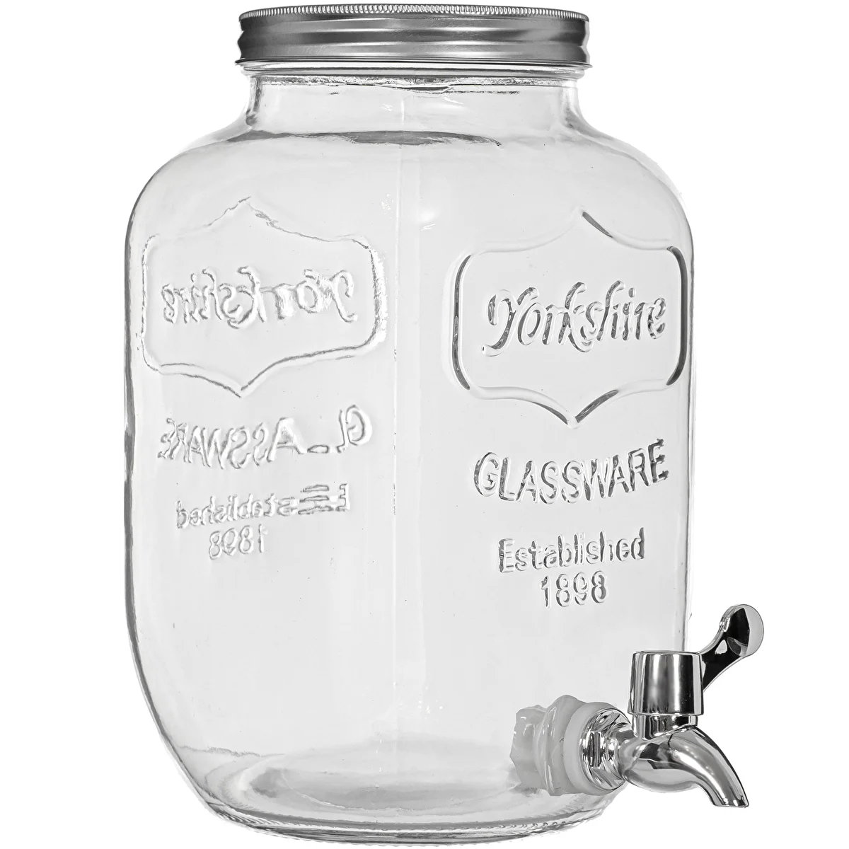 Limonadenspender aus Glas mit Zapfhahn, 4 L
