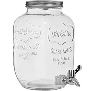 Limonadenspender aus Glas mit Zapfhahn, 4 L