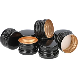 Schraubverschluss für Flaschen Ø 28/18 mm – schwarz, 8 St.